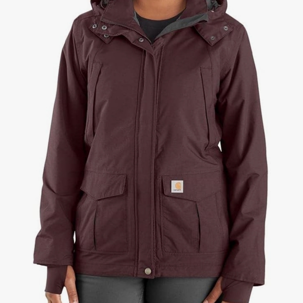 Carhartt Shoreline Storm Defender Rain Snow Women's Jacket Coat Blackberry